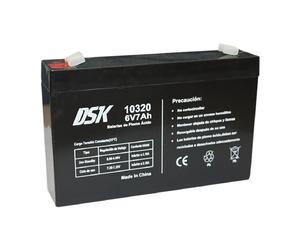Batterie plomb-acide AGM scellée DSK VRLA 6V 7Ah