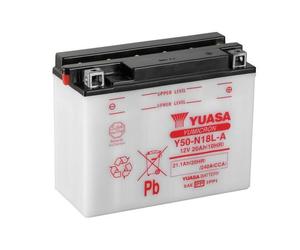 Batterie plomb/acide YUASA sans pack d'acide - Y50-N18L-A