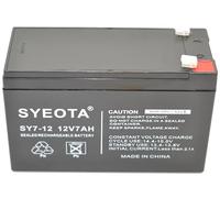 Batterie Plomb AGM Rechargeable 12V 7Ah Songyuan SY7-12 Scellée sans Entretien Connecteurs Faston 4,8mm