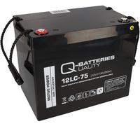 Batterie plomb compatible clôture 12V 75Ah 12LC-75 M6 QB