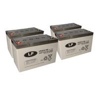Batterie plomb-gel 4x 12V 100Ah compatible avec les fauteuils roulants E-Mobiles pour personnes âgées, etc.