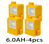 Batterie pour aspirateur sans fil - Batterie de rechange pour aspirateur balai sans fil A9 - 6,0 Ah, 6 000 mAh, Li-ion - Lot de 4 pièces