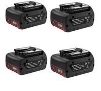 Batterie pour Bosch 18V, capacité 6,0Ah, composition lithium-ion , 4 pièces