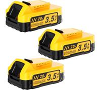 Batterie pour DeWalt 20V, batterie de rechange Li-Ion 3500 mAh, compatible avec DCBP034/DCBP518, Beige