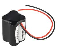 Batterie pour éclairage de secours NiMH 4,8 V 2100 mAh F2x2 A avec câble de 200 mm