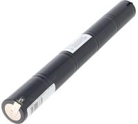 Batterie pour éclairage de secours NiMH 6 V 4 500 mAh L1x5 Mono D avec connecteur Faston 4,8 mm, remplace la batterie 6 V