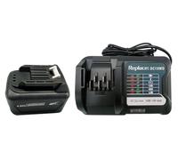 Batterie pour Makita 12V Batterie BL1021B BL1041B BL1015 BL1016 97339-1 197296-9 avec chargeur DC10WD DC10SB DC10WC,12V 4.0Ah,Garantie d'un an