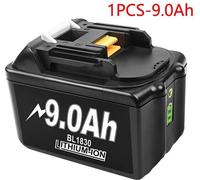 Batterie pour Makita 18V LXT, batterie de rechange Li-Ion 9Ah, compatible avec BL1830B/BL1840B/BL1860/BL1890/BL1815/BL1830, violet, 1 pièce