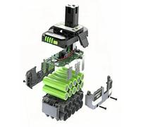 Batterie pour outil 18 V - Batterie de rechange Li-Ion 8,0 Ah - Faible autodécharge - Lot de 2 - Compatible avec les modèles P104, P107, P108, RB18L50 et RB18L20