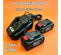 Batterie pour outil électrique Parkside 20V, gamme complète, PAP B1 B3, batterie pour perceuse à main A3/PAP 208 A1, 4.0Ah 6.0Ah, batterie lithium-ion 6.0 mah