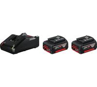 Bosch Pack 2 batteries GBA 18V 4.0Ah + chargeur rapide GAL 18V-40