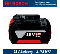 Batterie pour outils électriques - 18 V Li-Ion - 8,0 Ah / 8 000 mAh - Batterie de rechange - Compatible avec les modèles GBA/GBH/GSR/GSB, BAT618/609/620 - 1 pièce
