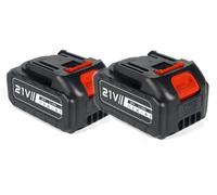 Batterie pour outils électriques - Batterie lithium-ion 18650 - Lot de 2 - 21 V - 3000 mAh - Rechargeable - Protection 3-MOS