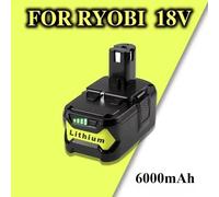 Batterie pour Ryobi ONE+ - Batterie lithium-ion 18V - 6 Ah - 1 pièce - Batterie de remplacement pour les modèles P102, P103, P104, P105, P107, P108, P109, P122 et P190