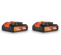 Batterie Powerplus Dual Power 2,0 Ah de 20 V POWDP9021 - pour Outils de Bricolage sans Fil de 20 V - LED d'Indication de Puissance - Plateforme de Batterie (Lot de 2)