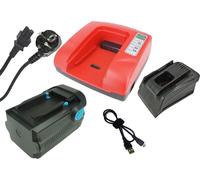 Batterie PowerSmart 36V 4500mAh pour Hilti WSC 7.25-A36, WSC 70-A36, WSR 36-A avec chargeur C 4/36-ACS