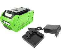 Batterie PowerSmart 4000 mAh 40 V + chargeur rapide pour GREENWORKS GD40, BCBK4, BCK2X, BCK4, BVK2X, BVK4, CS40, CS40K2X