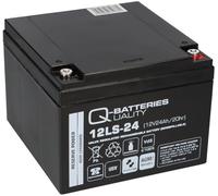 Batterie Q-Batteries 12LS-24, 12 V, 24 Ah, technologie AGM, e VdS, référence G105114