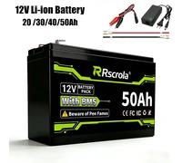 Batterie Rechargeable 12V 20-50Ah, batterie au Lithium 3S4P 5P 6P 7P pour pulvérisateur, haut-parleur Portable, Camping en plein air, voitures jouets 3S7P-50Ah-1pcs