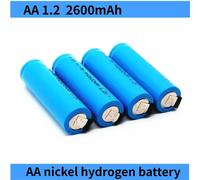 Batterie Rechargeable AA originale 1.2V 2600mah AA NiMH avec broches à souder pour bricolage rasoir électrique brosse à dents jouets 24pcs