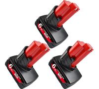 Batterie rechargeable, capacité 3000 mAh, compatible avec les outils sans fil, 3 pièces 6,0 Ah