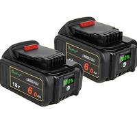 Batterie rechargeable, capacité 6Ah, tension 18V, type Li-Ion, 2 STK batterie 6Ah
