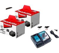 Batterie rechargeable, capacité de 6000 mAh, indicateur LED, compatible avec les chargeurs Makita 6Ahx2 ChargX1