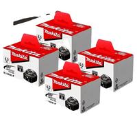 Batterie rechargeable, capacité de 6000 mAh, indicateur LED, lot de 4 pour outils Makita 6A
