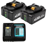 Batterie rechargeable, capacité de 6000mAh, compatibilité avec les outils 18V, 2 batteries 1 chargeur