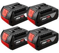 Batterie rechargeable, capacité de 8000 mAh, compatible avec les outils électriques 18V, lot de 4 batteries de 8,0 Ah