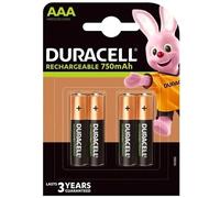 Batterie Rechargeable HR3/AA 750 mAh - 4 pcs. Duracell