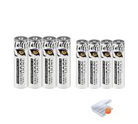 Batterie rechargeable Li-Ion, écran LCD, chargeur USB, 4AA 4AAA