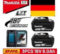 Batterie rechargeable Makita 18V 6,0ah 100% originale, pour outils électriques Makita BL1830 BL1830B BL1840 BL1840B BL1850 BL1850B 6Ahx1 ChargerX1