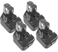 Batterie rechargeable pour Hitachi EB1212S, capacité 3500mAh, technologie Ni-MH, 4 pièces de batterie