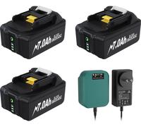 Batterie rechargeable pour Makita 18V BL1830/BL1860, Batterie de remplacement 7000 mAh Li-Ion 18650, compatible LXT400, couleur vert armée