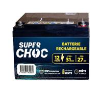 Batterie rechargeable Superchoc Noir 12 V /31 Ah