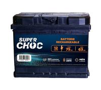 Batterie rechargeable Superchoc Noir 12 V /75 Ah