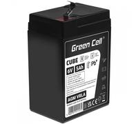 Batterie sans entretien Green Cell Cube AGM VRLA IP54 6V 5Ah pour systèmes d'alarme, caisses enregistreuses, jouets