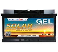 Batterie solaire GEL 12V 100Ah, cycle profond, scellée et sans entretien
