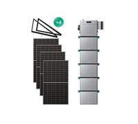 Batterie Solaire SolarFlow 2400 Pro 2400W AC 2.4-16.8kWh IP65 - Pack 4xAB3000L 14.4 kWh, 4x Panneau Bifacial 500W