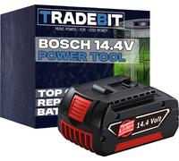 Batterie Tradebit pour outil électrique Bosch 14,4 V, 4,0 Ah, 57,6 Wh, batterie Li-ion de rechange