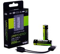 Batterie USB-C® Verico LoopEnergy AA USB-C® 2550mWh Li-Ion 1700 mAh 1.5 V 2 pc(s)