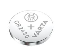 Batterie Varta CR2430 Lithium 3V 290mAh, pile bouton, diamètre 24.5mm, hauteur 3mm, température opérationnelle -20°C à 60°C, blister 1 pièce