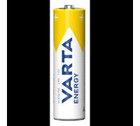 Batterie Varta Energy AA alcaline 1.5V usage unique 50.5mm hauteur 14.5mm diamètre 23.2g pack unitaire