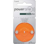Power-One Batterie appareils auditifs ACCUplus P13 Ni-MH 1,2 V 30 mAh Blister 2 pièces