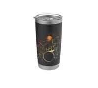 Batterie Vintage Look Music School Gobelet isotherme en acier inoxydable double paroi