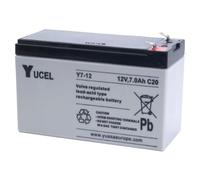 Batterie Yucel Y7-12 7 Ah 12 V (équivalent NP7-12 Yuasa) (151 mm x 65 mm x 94 mm) pour alarme, onduleurs (UPS), lumières d'urgence, etc.