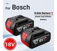 Batteries d'origine 18V 8.0Ah/10.0Ah/12.0Ah pour outil système professionnel Bosch Draadloze GWS180 GDR215 GDS400 DSR185 BAT618 4PCS 12.0Ah battery