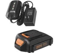 Batteries lithium-ion 20V pour outils électriques – Remplacement pour les batteries et chargeurs Worx 20V
