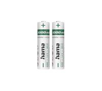 Batteries NiMH, AAA Micro, 1000 mAh, 1,2 V, 2 pièces